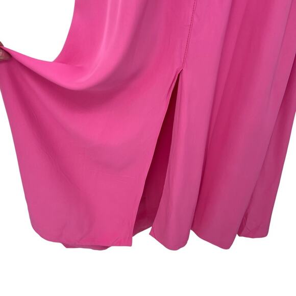 BOTTEGA VENETA Pink and Red Paneled Layered Cutout Maxi Dress Slits Size 6 NEW - Picture 10 of 16